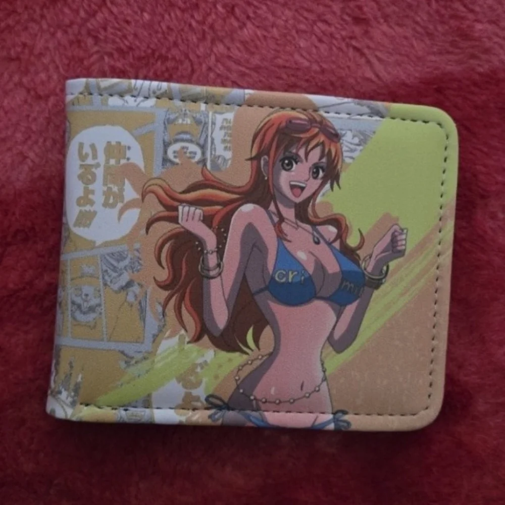 New one piece anime manga leather wallet